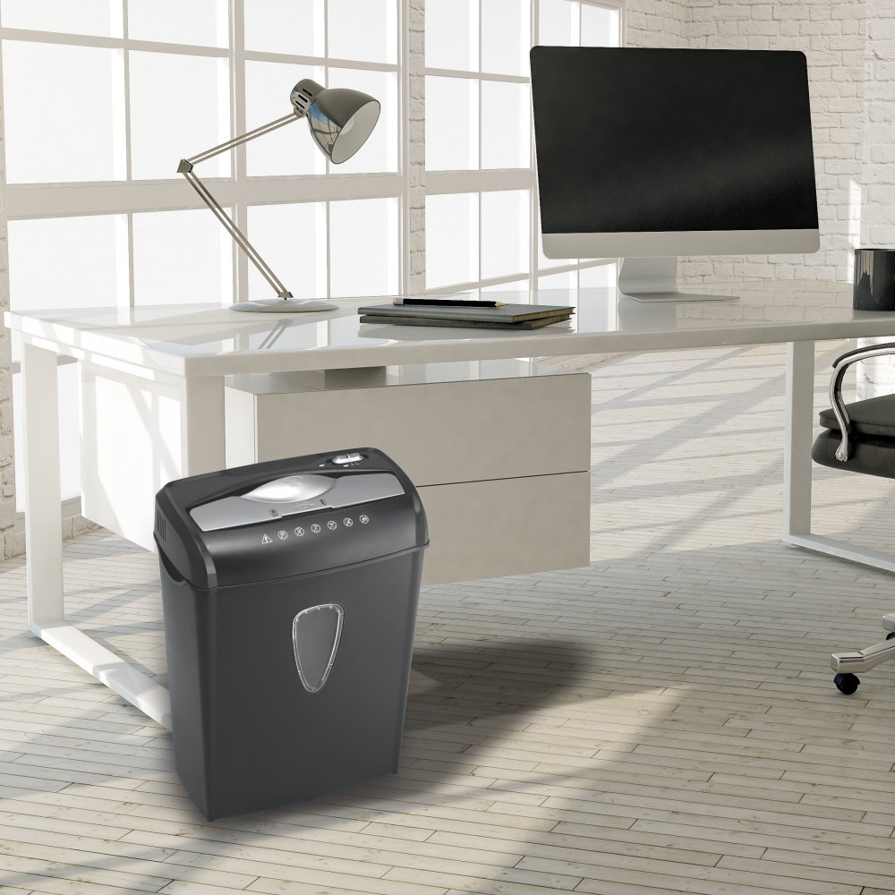 Paper Shredder (8 Sheets - 5*47mm - Cross Cut - Medium Security) - Image 2