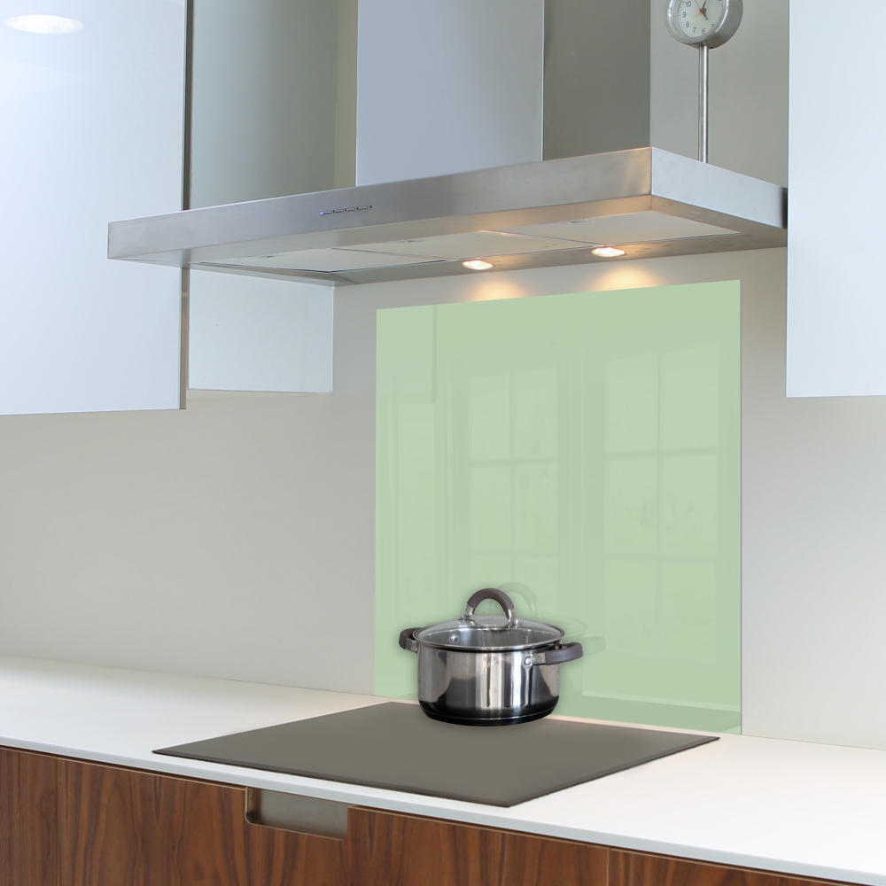 Pastel Green Hob Splashback (598 X 650 X 6mm) - Image 2